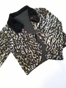 Topshop Black Beige Navy Animal Print